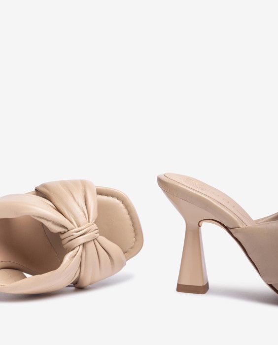 Mules - UNISA - SUDLEY_NS_SKIN - Cuir - Talon géométrique - Confort optimal - Marjane Mall - Image 4