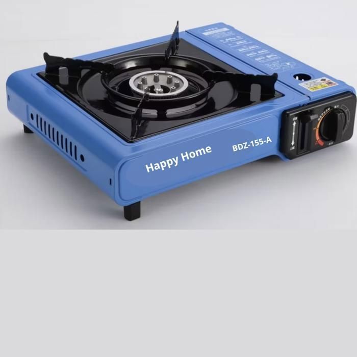 Réchaud à gaz portable - Mini Stove - Butane - Allumage automatique - Léger et compact - 3 cartouches incluses