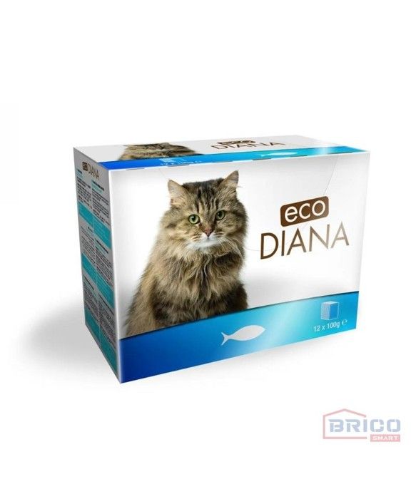 Eco Diana - Pâté en Barquette au Poisson pour Chat 12*100g
