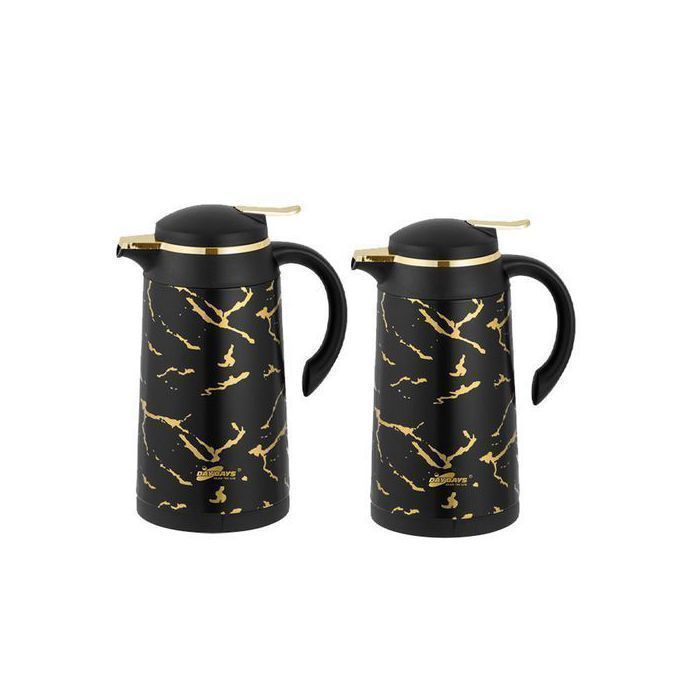 KOLN - Thermos - Ensemble de 1L et 0,7L en Metal et Verre