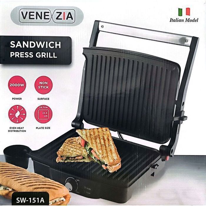 VENEZIA - Grill électrique 2000 W