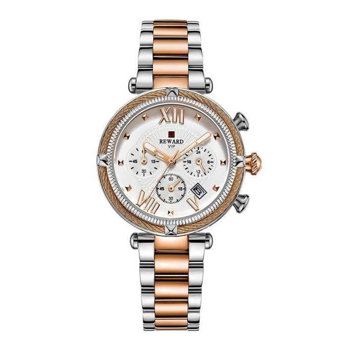 Montre Reward Bracelet Fine Rose Gold Pour Femmes Chronographe