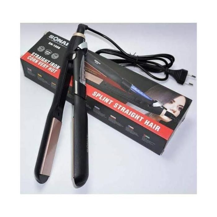 Sonar Plaque Cheveux fer à lisser de cheveux av lumière LED et serrure à main sn1008