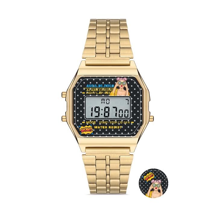 AQUA DI POLO -Montre-bracelet en métal pour femme APWA065707