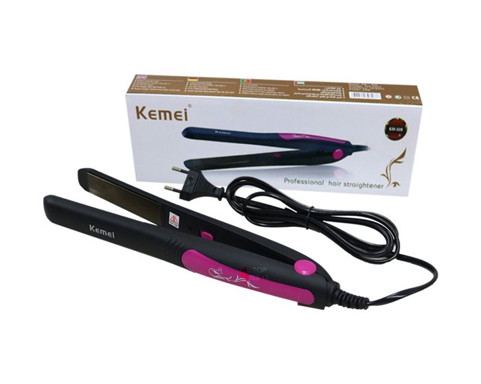 Kemei Lisseur à cheveux professionnel en plaqué pour cheveux lisses douces