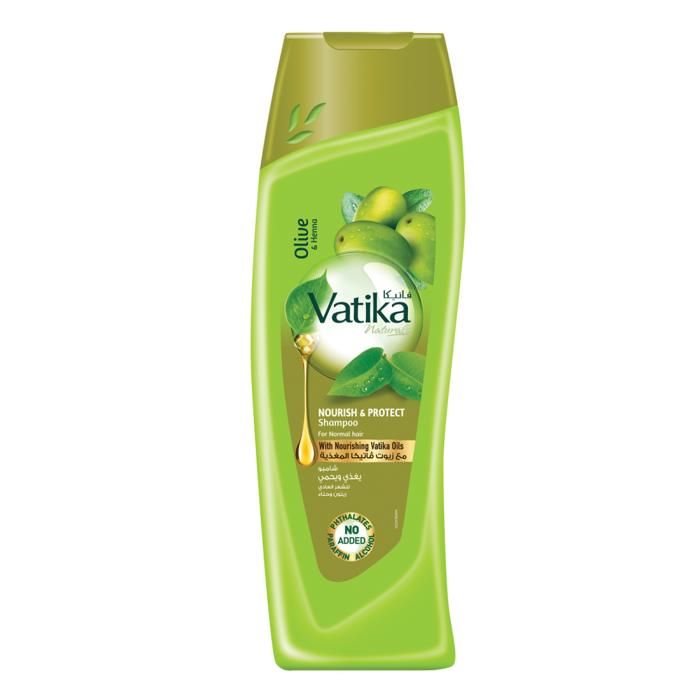 Shampoing Nourrissant et Protecteur Vatika Naturals 400ml Naturel et Herbal Enrichi en Huile d'Olive et Henné