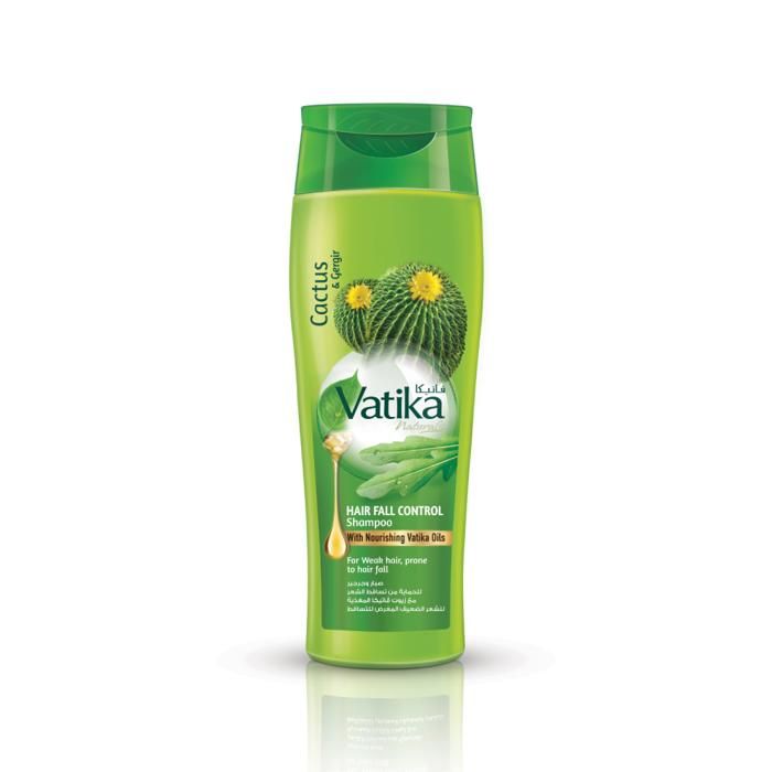 Shampoing Contrôle de Chute de Cheveux Vatika Naturals 100ml Enrichi en Extraits de Cactus et Gergir