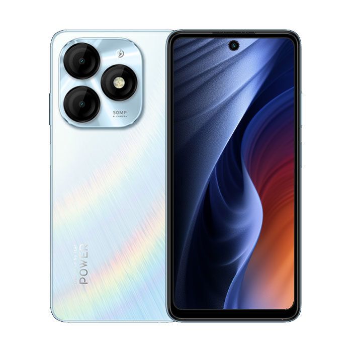 Itel P55 24GB(8+16GB)/256GB, 50MP, 6.6” HD+ 90Hz, 18W | Aurora Blue