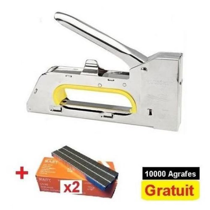 Agrafeuse 13/4-6-8mm Agrafe bois +10000 Agrafes Gratuit - Pistolet à couler