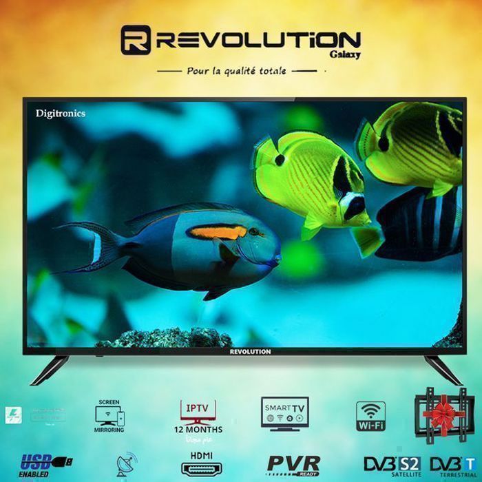 Téléviseur LED 43" - Revolution - Galaxy - FHD - WIFI - Récepteur Intégré