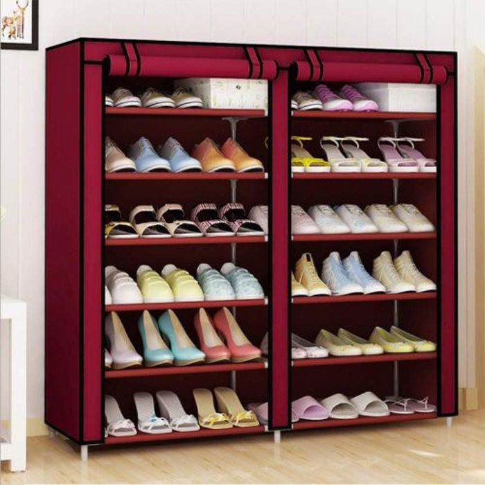Armoire de Chaussure 12 étages avec portes doubles