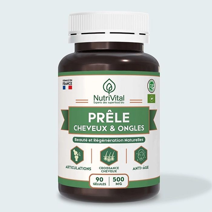 Prêle des champs 500mg Bio Régénération Peau, Ongles & cheveux