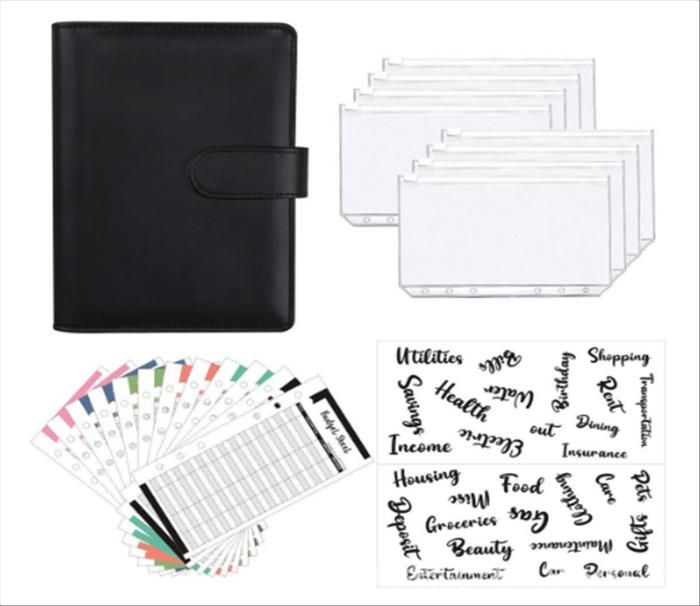 Carnet de planification budgétaire noir