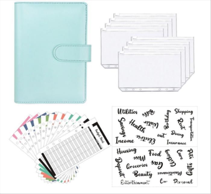 Carnet de planification budgétaire bleu