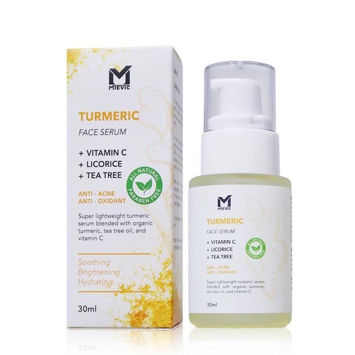 Sérum au curcuma - Vitamin C - 30ml - Vegan - Sans alcool - Pour peaux déshydratées