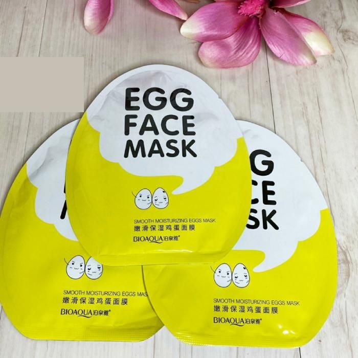 Masque en feuille hydratant à l'œuf