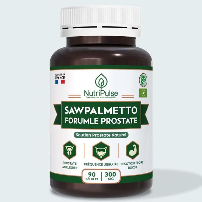 Sawpalmetto Bio 550mg Formule Prostate Soutien Naturel