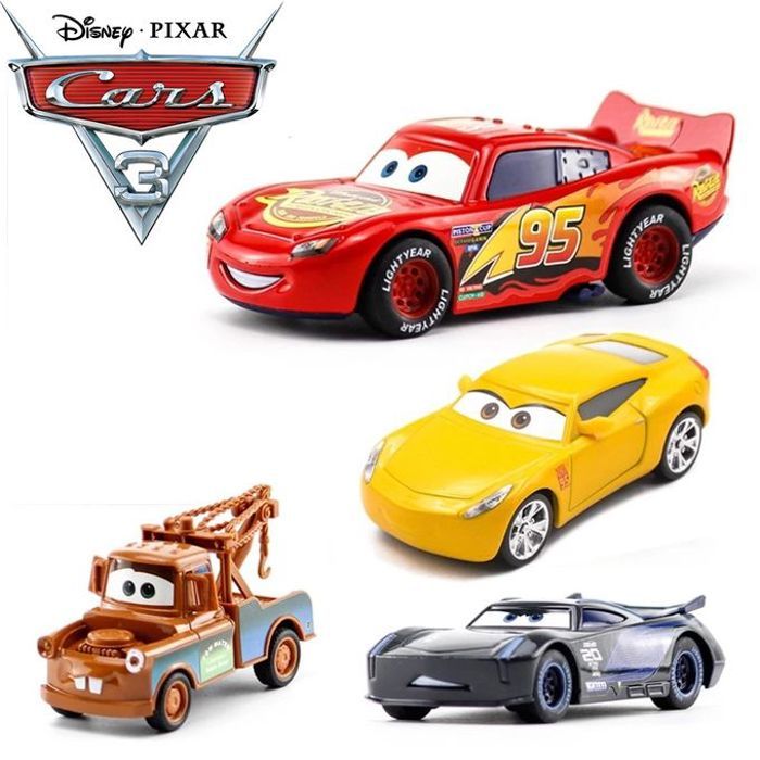 Maisto Die Cast Pack 4 pcs Voitures Pixar Disney Cars 3 en métal
