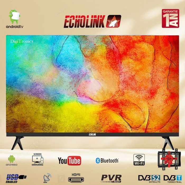 Echolink 50 Smart TV Frameless 4K UHD Bluetooth Récepteur Intégré HDR