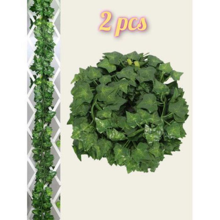 2 pièce lawaya artificielle verte (2×2 mètres) qualité supérieure