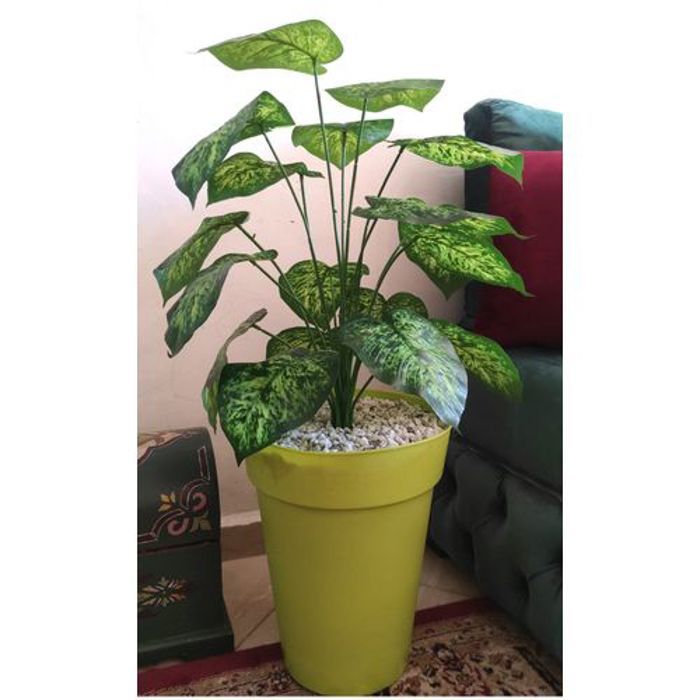 Plante artificielle arbre décoration d'intérieur 108cm pot pistache
