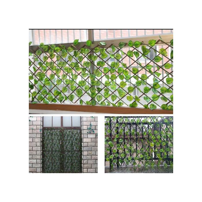 haie artificielle extensible brise-vue extensible en bois bonne qualité