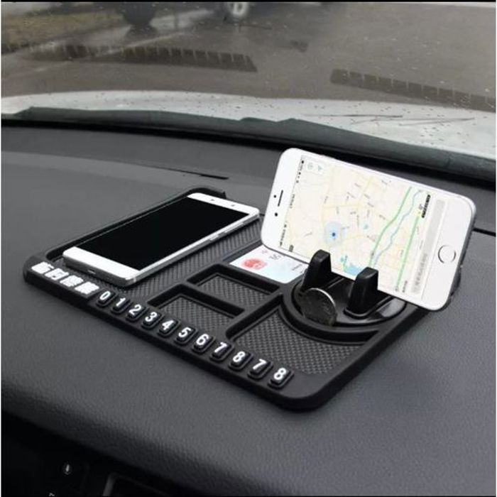 Tapis multifonctionnel pour tableau de bord de voiture, support de téléphone portable