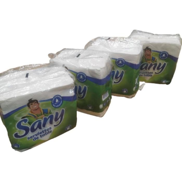 LOT X4 SANY SERVIETTES DE TABLE 100