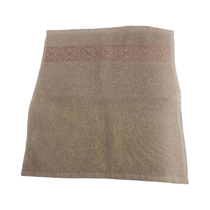 Serviette main - Liliane - 30x30 cm - 400 GSM - Couleur & Motif Aléatoires