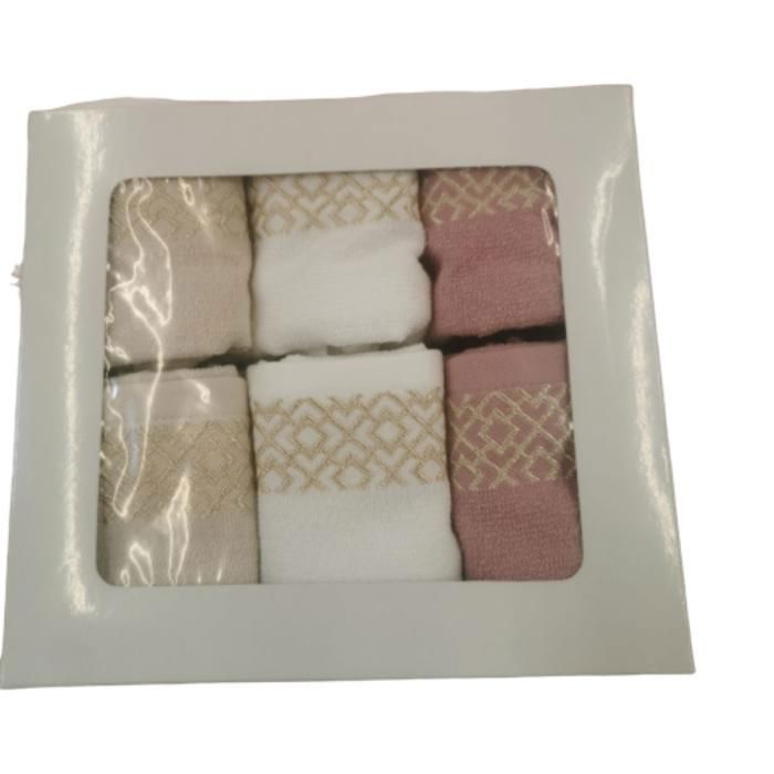 Serviette de table - BOX SERV 30X30cm - Tissu de qualité supérieure - Multicolore - Lavable - 6 Pièces
