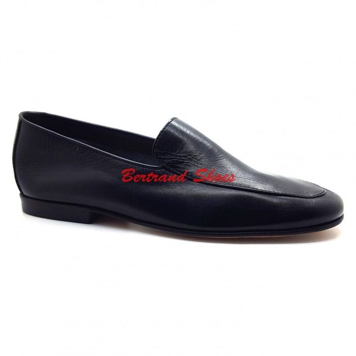 Mocassin en cuir - BERTRAND SHOES - Noir - Cuir véritable - Élégance intemporelle - Pour homme - Marjane Mall - Image 1