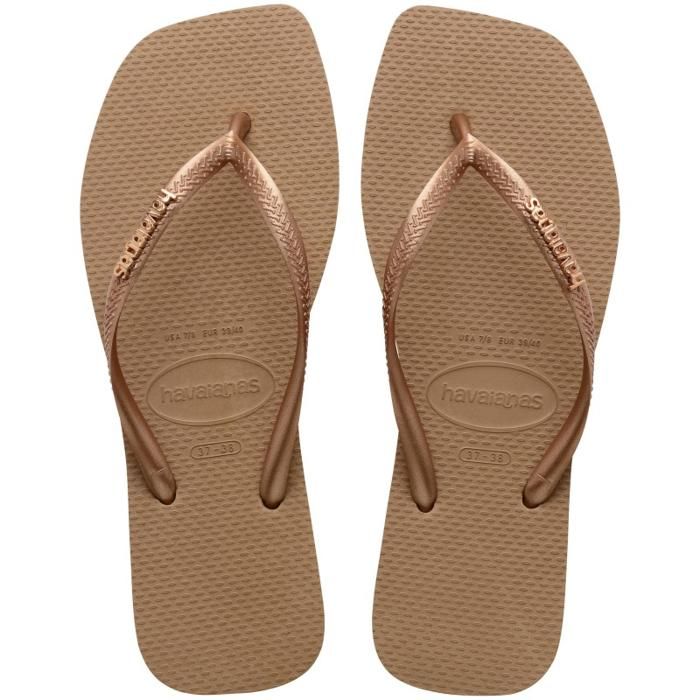 Havaianas-Tongs-Femme-SLIM SQUARE LOGO METALLIC