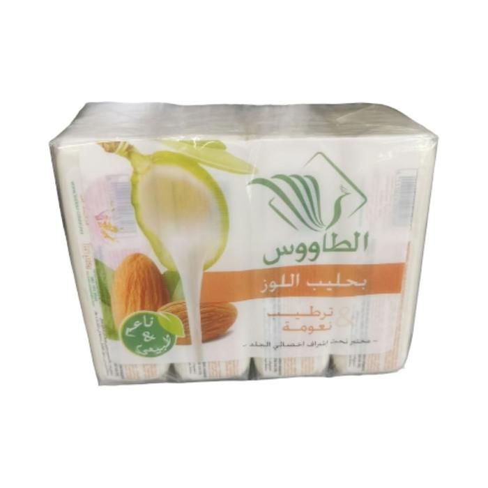 SAVON TAOUS DUR LAIT D'AMANDE 4 UNITÉS 125 G