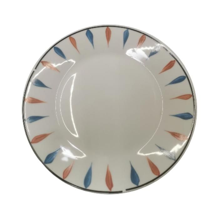 ASSIETTE PLATE 24CM EN PORC VIRGULE AU22342