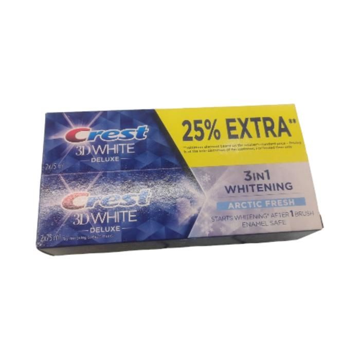 LOT DENTIFRICE CREST BLANCHEUR 3D FRESH 75ML