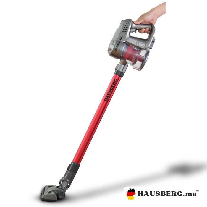 Aspirateur Vertical Sans Fil Hausberg HB-2028RS  (130-150W, 28V, 500 MA 100-240V)