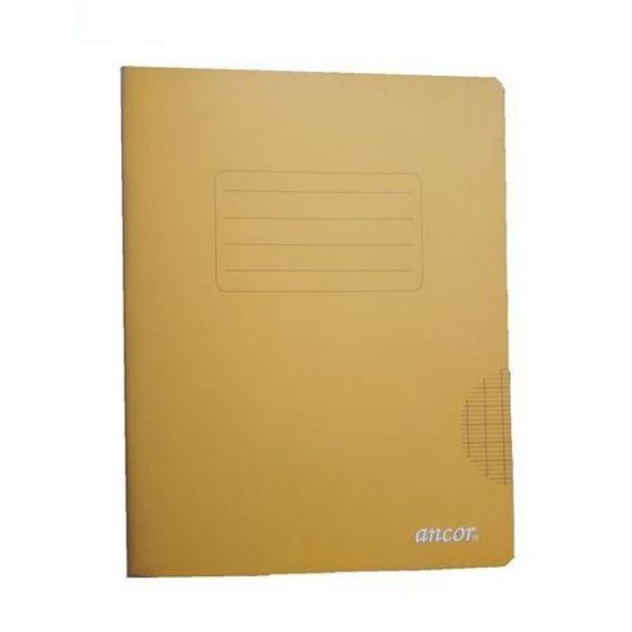 2 Cahiers polypro couverture plastifié 17x22cm -90g-192pages/96Feuilles-Orange