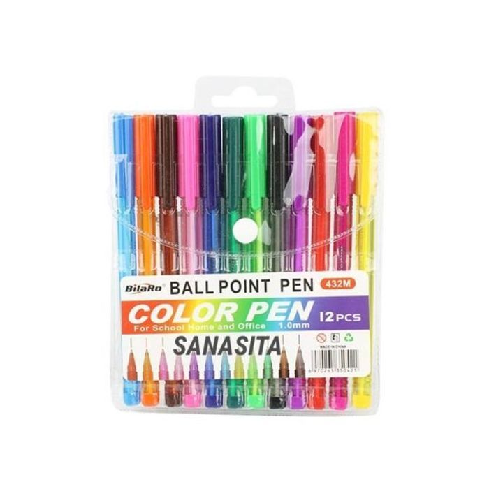 10 stylo en couleur vif