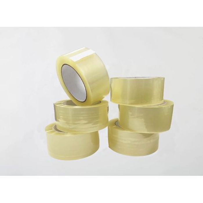 6 ROULEAUX ADHÉSIF SCOTCH EMBALLAGE TRANSPARENT SILENCIEUX 100 Mètre