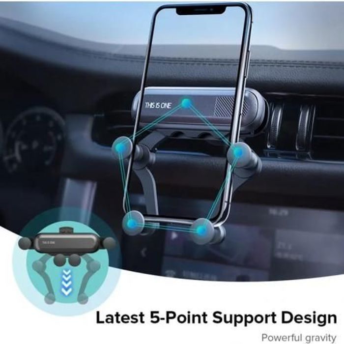 Support de téléphone de voiture fixé d'aire voiture verrouillage automatique