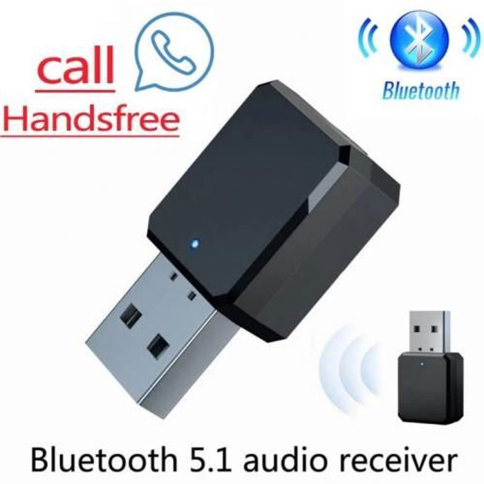 Récepteur audio stéréo Bluetooth 5.0 avec adaptateur USB sans fil