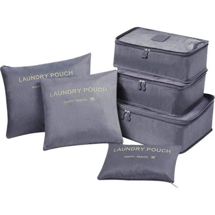 Pack 7Pcs Sac de Rangement pour Voyage de Valise, Organisateur de vêtements
