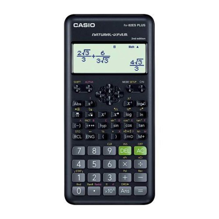 Calculatrice Scientifique FX-82 ES Plus 2nd edition,252 Fonctions.