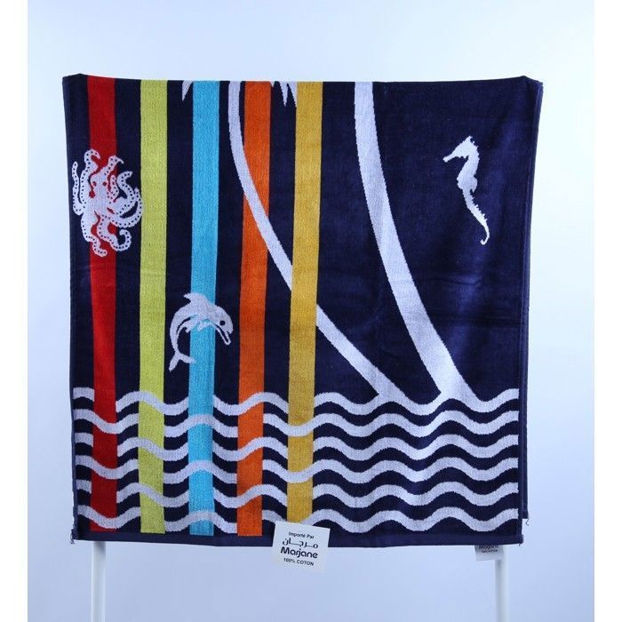 Drap de Plage – 86 x 165 cm – 450 g/m² – 100 % Coton - Couleur aléatoire