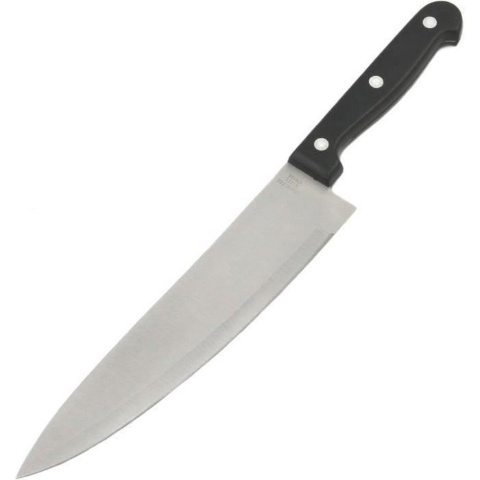 Couteau 14" Manche Plastique BLISTER - Couleur Aléatoire