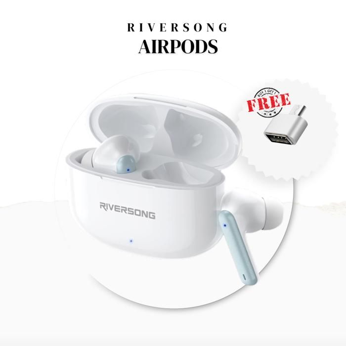Écouteurs Bluetooth Riversong AirFly L8 avec Adaptateur USB vers USB-C Offert
