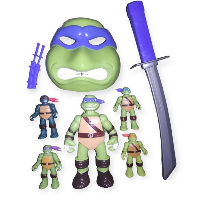 Masque + figurines Teenage Mutant Ninja Turtle