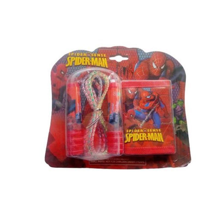 un petit portefeuille de poche + corde pour sauter pour les enfants + 4 ans
