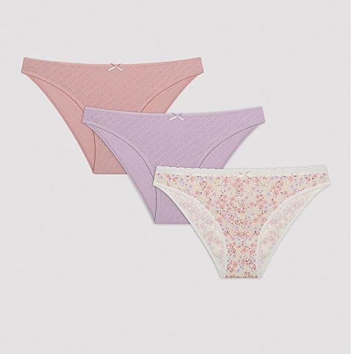 PENTI- Lot de 3 slips Pointelle Summer Dream - Multicolore- MIX MIX