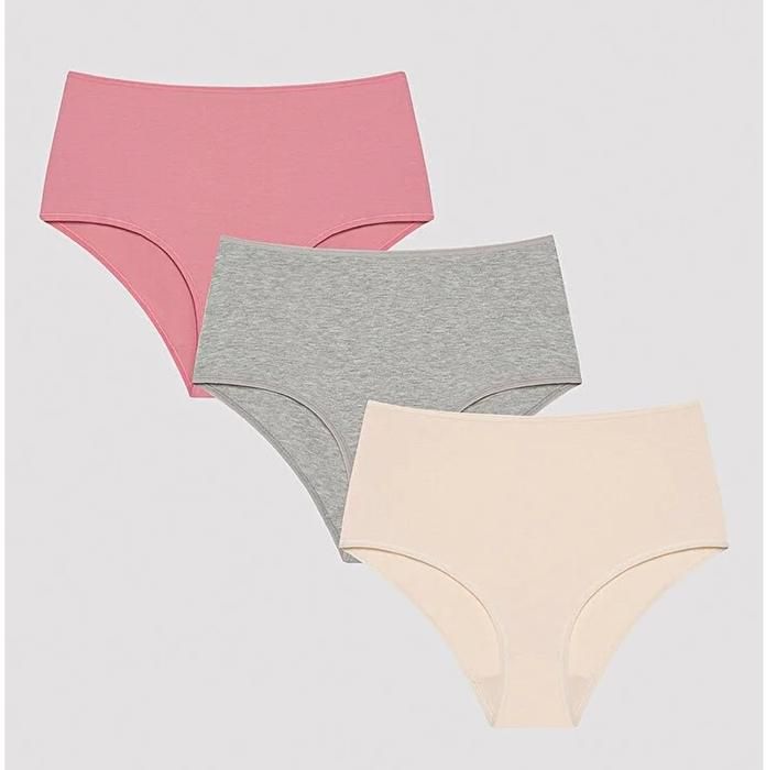PENTI- Lot de 3 slips couvrants haute douceur - Coloris variés- MIX MIX